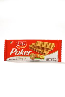 Вафли Gastone Lago Poker с ореховой начинкой, 150 г